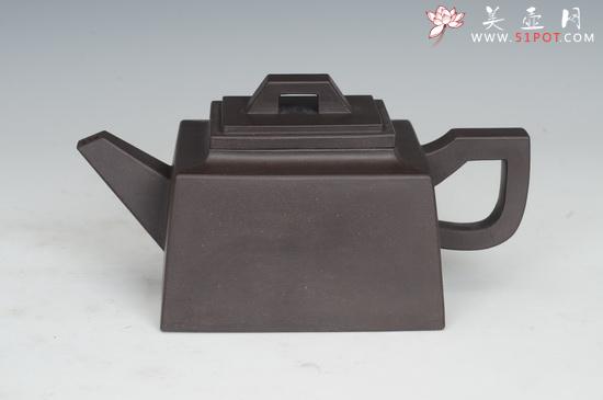 紫砂壶图片：四方桥鼎 - 美壶网