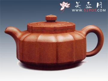 紫砂壶图片：六方筋纹 - 美壶网