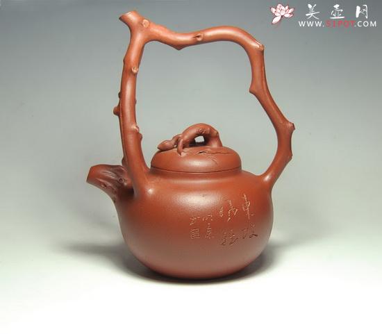 紫砂壶图片：东坡提梁 - 美壶网