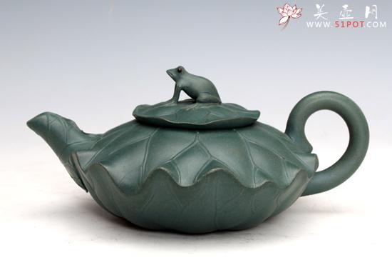 紫砂壶图片：荷叶青蛙 - 美壶网