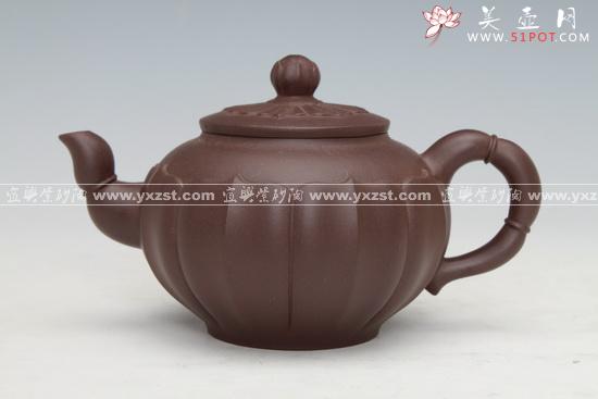 紫砂壶图片：筋纹莲藕 - 美壶网