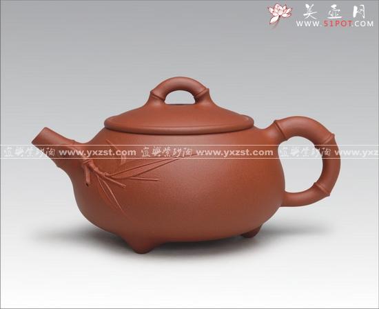 紫砂壶图片：竹石瓢 - 美壶网