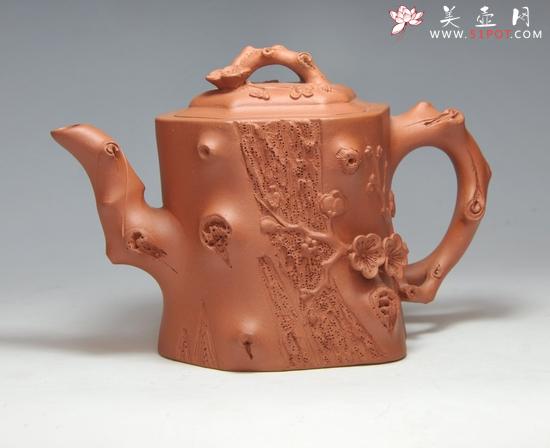 紫砂壶图片:梅开五福 - 美壶网
