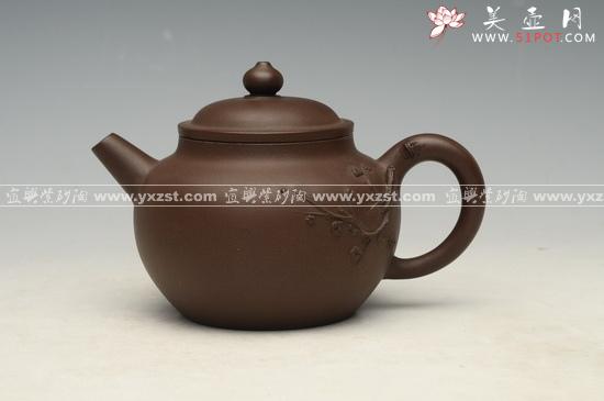 紫砂壶图片：寒梅壶9000元 - 美壶网