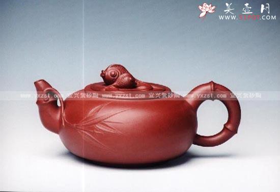 紫砂壶图片：鱼竹 - 美壶网