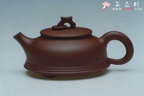 紫砂壶图片：三脚 玉环（清水泥 - 美壶网