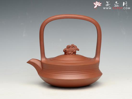 紫砂壶图片：年年有余   容量：450cc - 美壶网