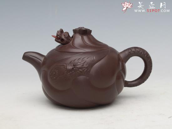 紫砂壶图片：鱼化龙 - 美壶网