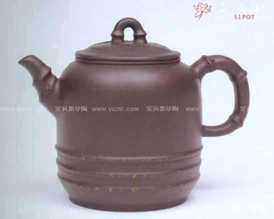 紫砂壶图片：雅竹壶 - 美壶网