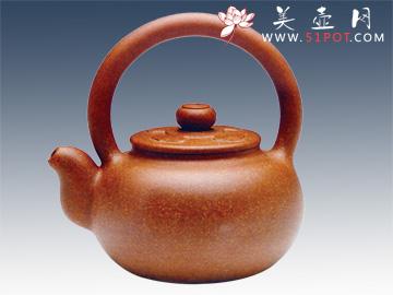 紫砂壶图片：菱花提梁 - 美壶网