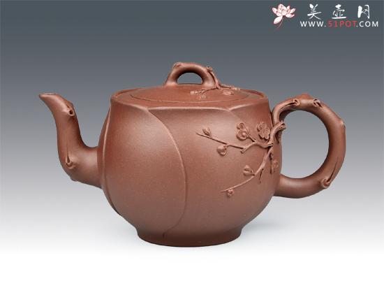 紫砂壶图片：梅花 - 美壶网