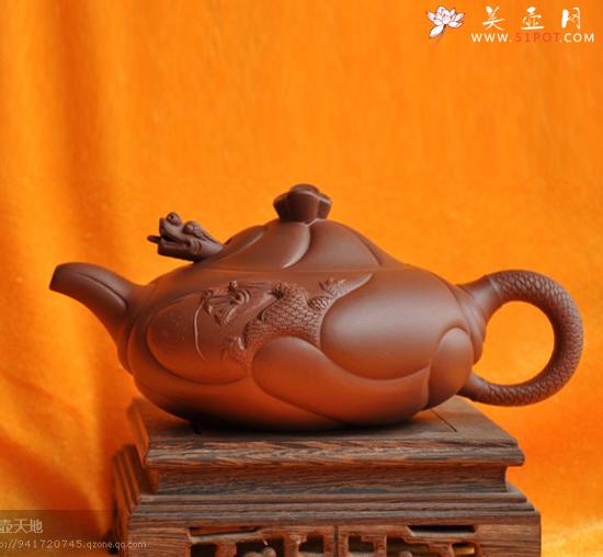 紫砂壶图片：鱼化龙 - 美壶网