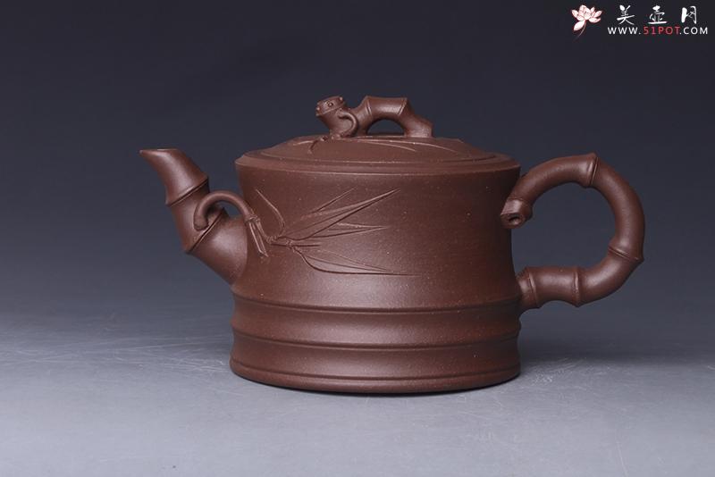 紫砂壶图片：双线竹段 - 美壶网