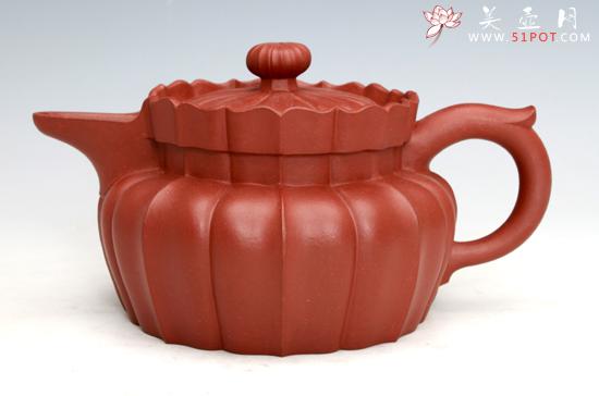 紫砂壶图片：菱花僧帽 - 美壶网