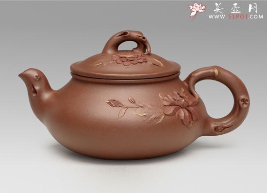 紫砂壶图片：花开富贵 - 美壶网