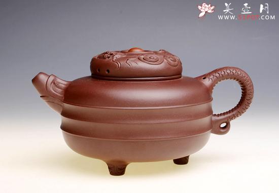紫砂壶图片：祥龙戏珠 - 美壶网