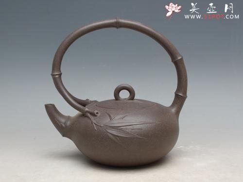 紫砂壶图片：珍竹提梁 - 美壶网