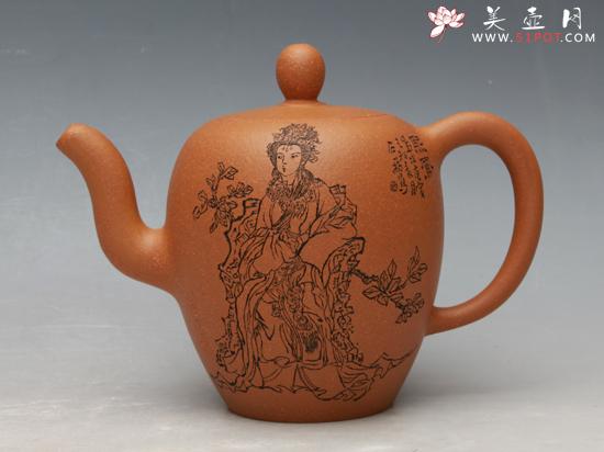 紫砂壶图片：中国古典名著《红楼梦》之十二金钗 - 美壶网