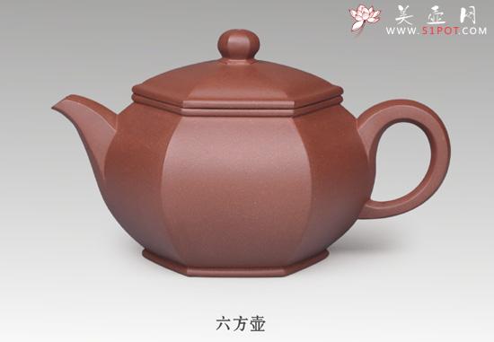 紫砂壶图片：六方壶 - 美壶网
