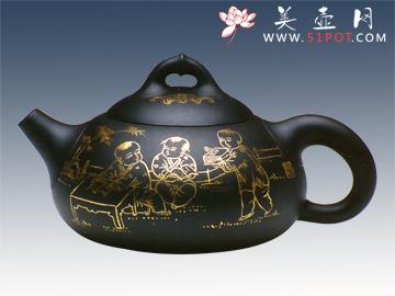 紫砂壶图片：描金雅士 - 美壶网