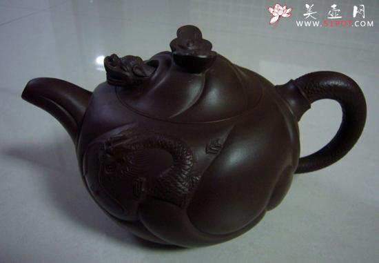 紫砂壶图片：鱼化龙 - 美壶网