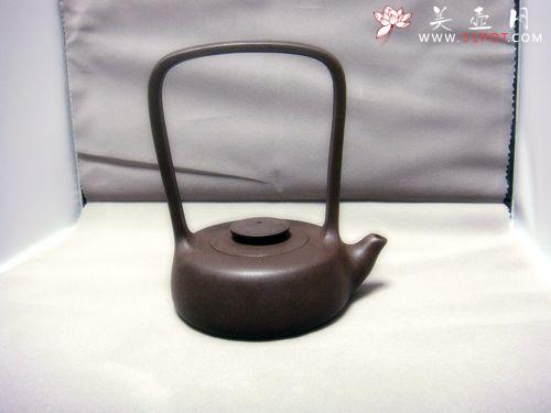 紫砂壶图片:荆州提梁(吴健作品)300CC - 美壶网