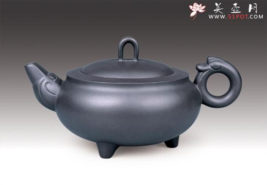 紫砂壶图片：环龙三足 - 美壶网