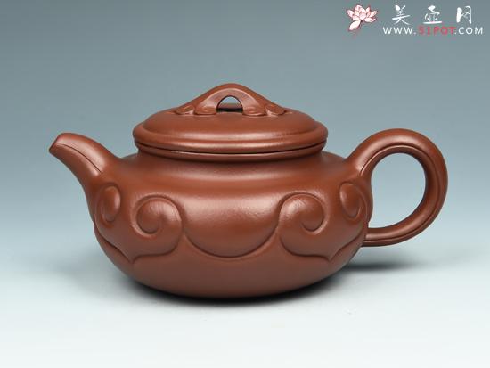紫砂壶图片：仿古如意壶 - 美壶网