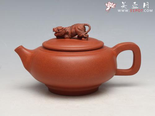 紫砂壶图片：瑞虎 降坡泥 38... - 美壶网