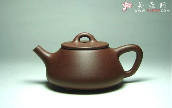紫砂壶图片：景洲薄盖石瓢 - 美壶网
