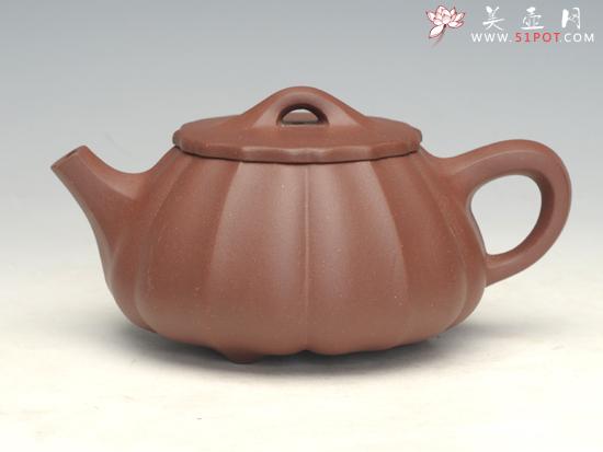 紫砂壶图片：筋瓤石瓢  黄龙山... - 美壶网