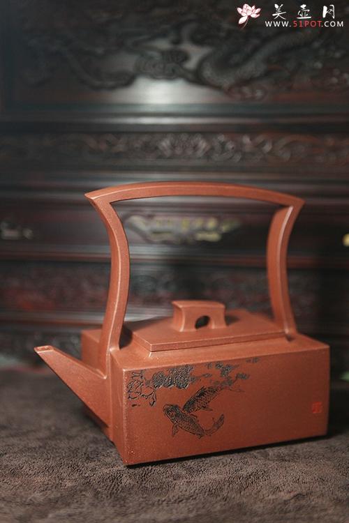 紫砂壶图片：包容提梁 - 美壶网