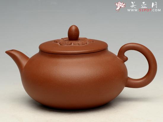 紫砂壶图片:平盖祥云 - 美壶网