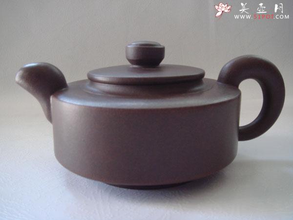 紫砂壶图片：扁玉圆壶 - 美壶网