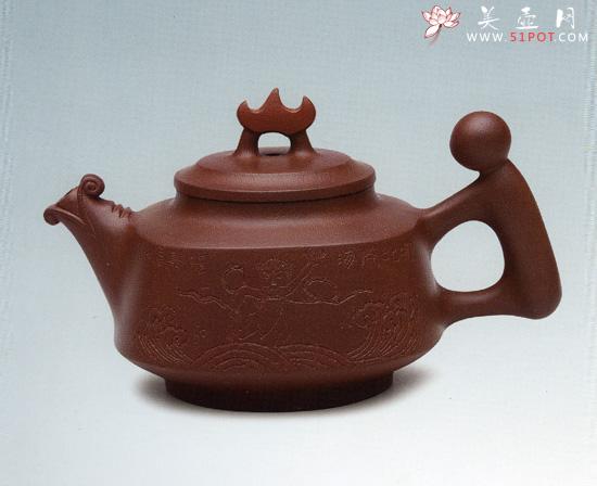 紫砂壶图片：哪吒闹海壶 - 美壶网