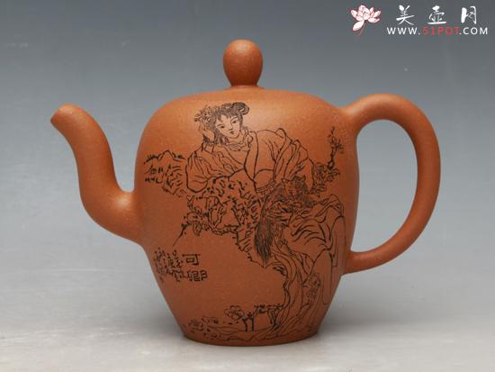 紫砂壶图片:中国古典名著《红楼梦》之十二金钗 - 美壶网