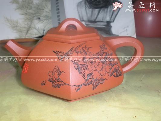 紫砂壶图片：六方石瓢 - 美壶网