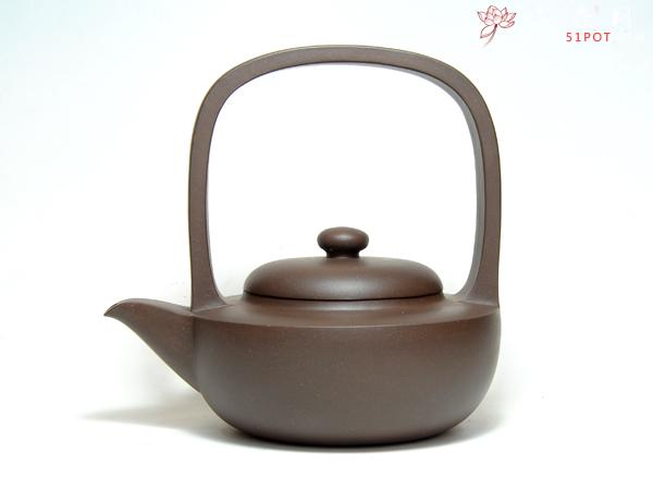 紫砂壶图片:碧玉提梁 - 美壶网