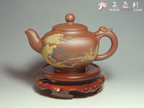 紫砂壶图片：泥绘系列 - 美壶网