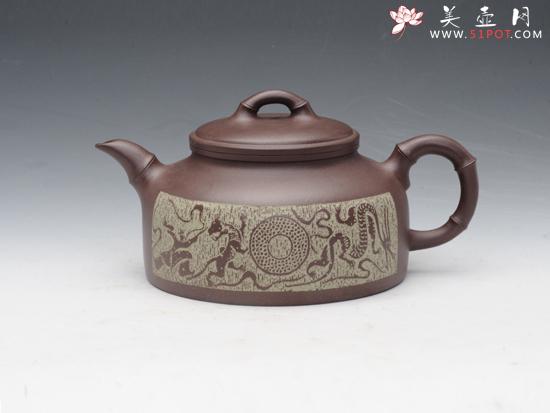 紫砂壶图片：竹趣 - 美壶网