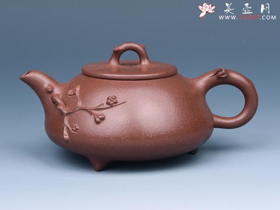 紫砂壶图片：松针石瓢 - 美壶网