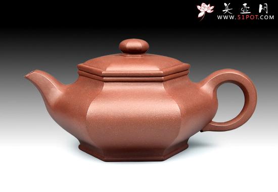 紫砂壶图片：13 六方虚扁 - 美壶网