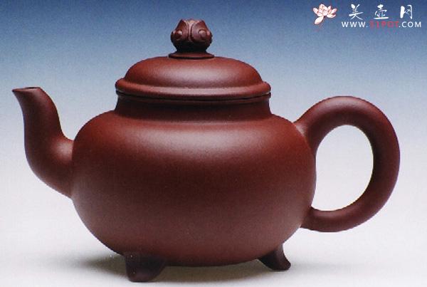 紫砂壶图片：三脚如意壶 - 美壶网