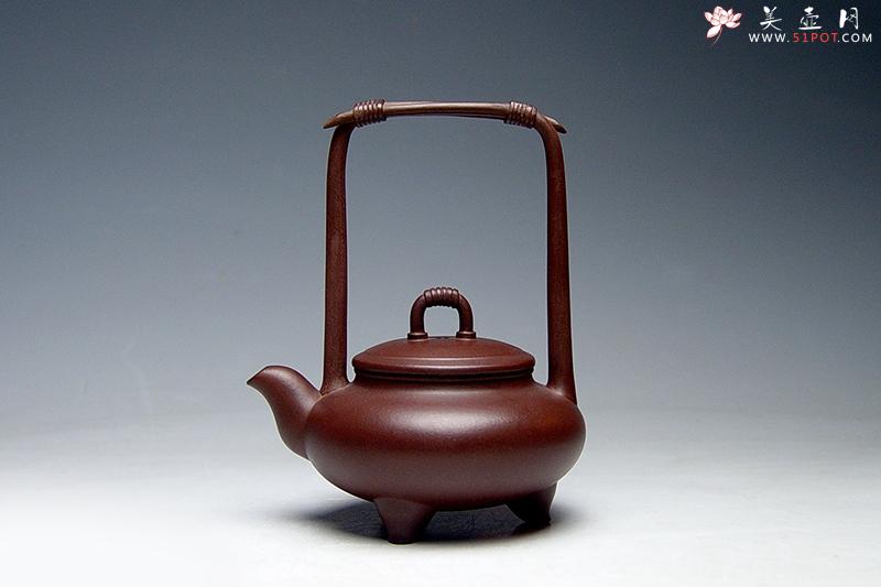 紫砂壶图片：玲珑提梁 - 美壶网