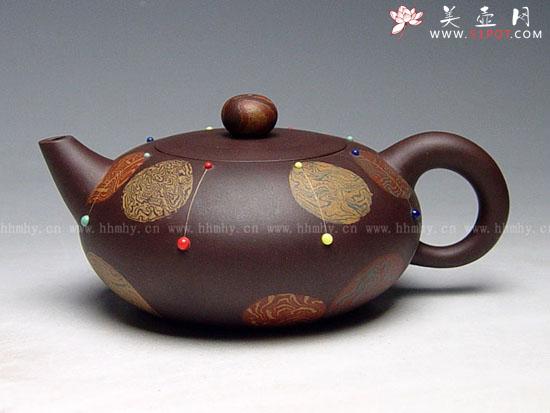 紫砂壶图片：金珠玉嵌 - 美壶网