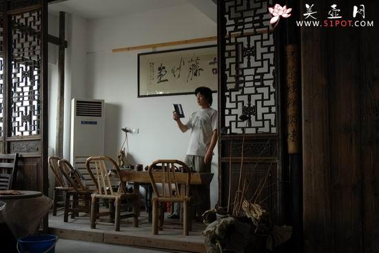 紫砂壶图片：古藤草堂3 - 美壶网