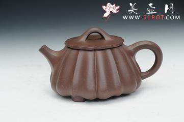 紫砂壶图片：菱形石瓢（吉祥制） - 美壶网