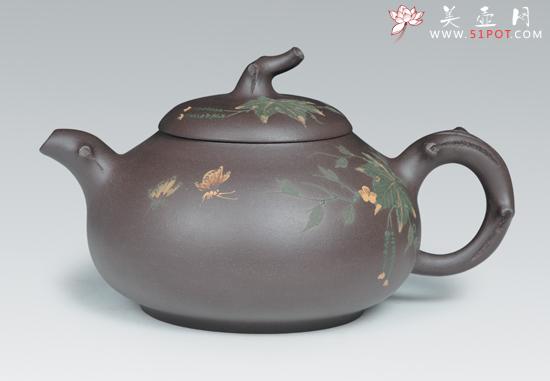 紫砂壶图片:蝶・随影 - 美壶网