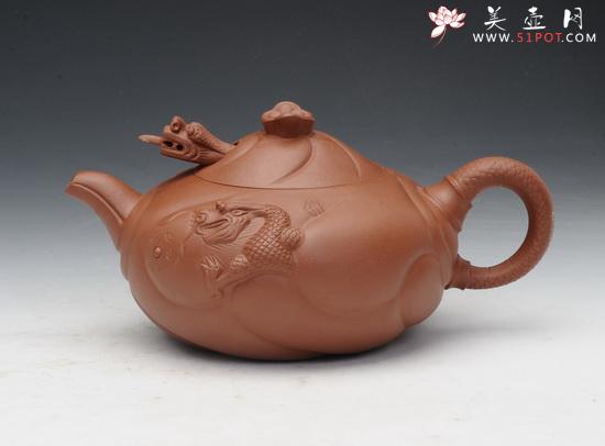 紫砂壶图片：鱼化龙 - 美壶网