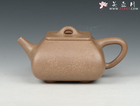 紫砂壶图片：混四方石瓢 - 美壶网